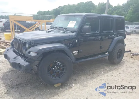 2020 Jeep Wrangler Unlimited Sport S 4X4 z USA, uszkodzony, nr VIN 1C4HJXDN5LW327476